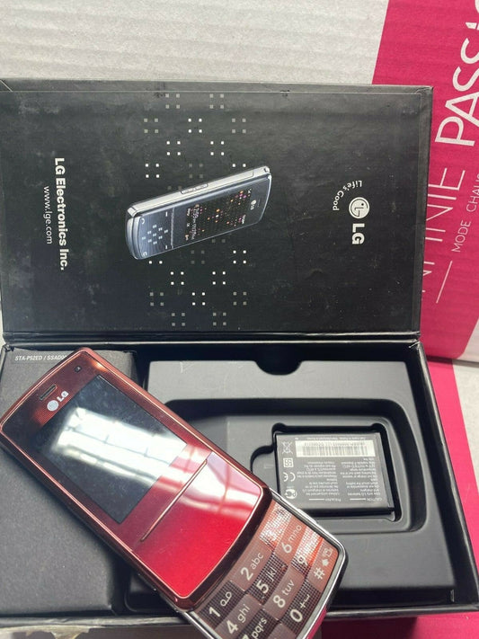 LG KF510 Red Mobile Phone Old Stock Rare collectors Mobile Phone Cell GSM 1 - KLR Automation