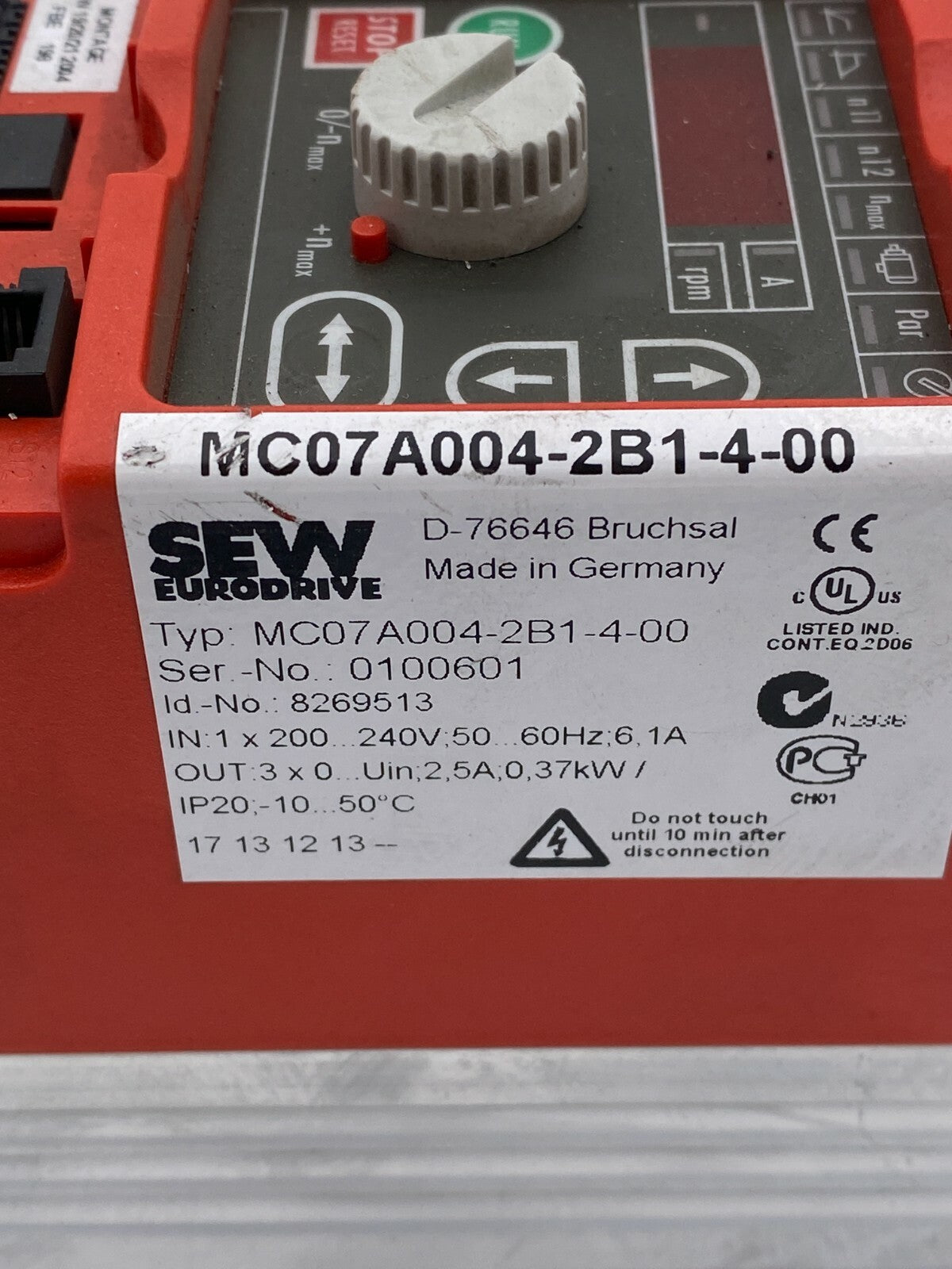 Sew Eurodrive, MC07A004-2B1-4-00, MOVIT