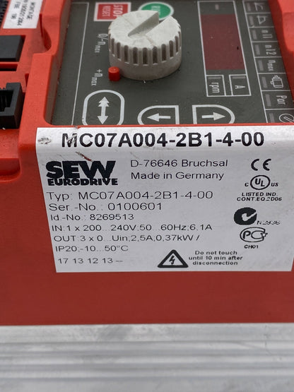 Sew Eurodrive, MC07A004-2B1-4-00, MOVIT