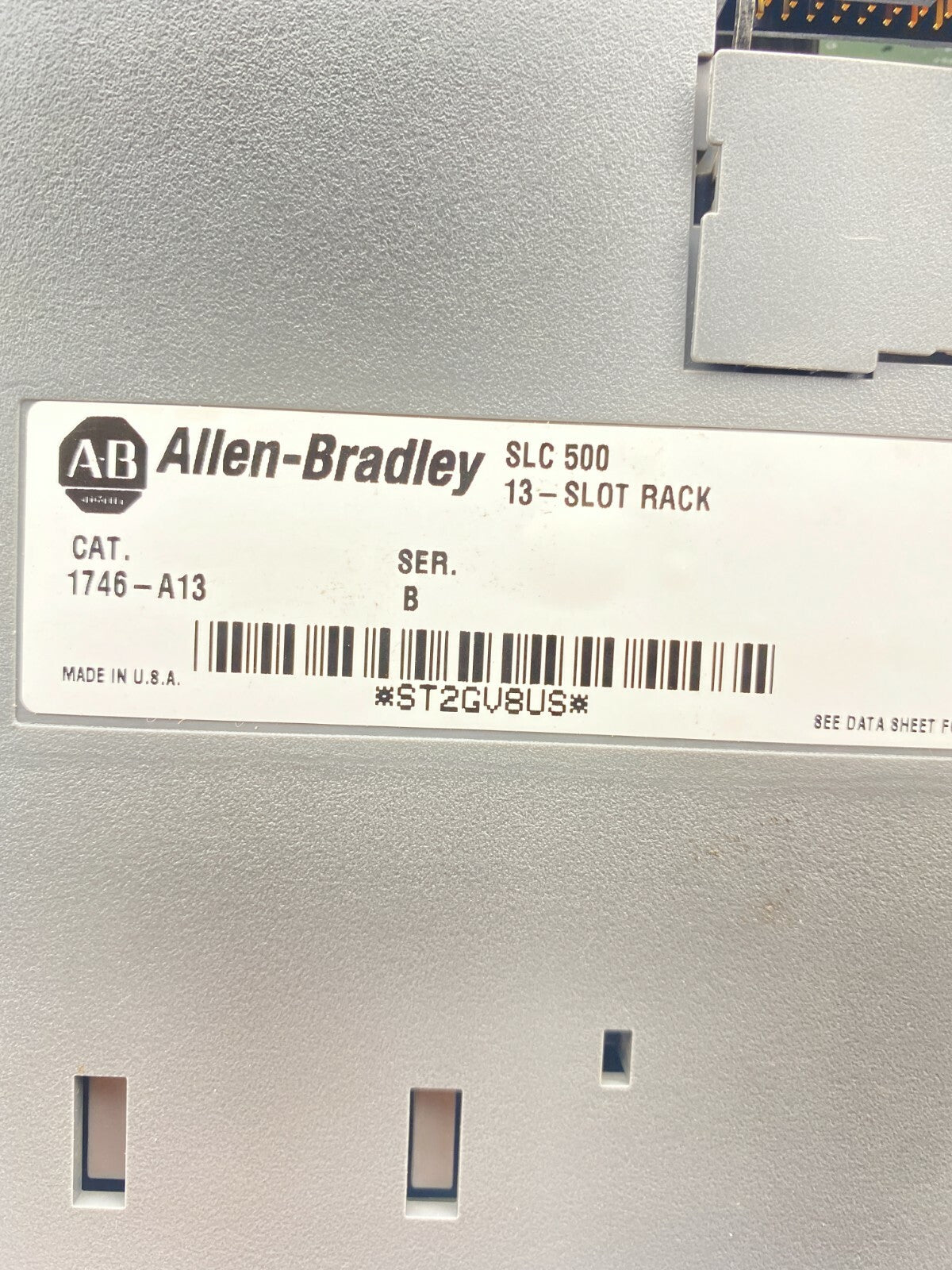 1pc x Allen Bradley 1746 - P2 power supply SLC 500 + Rack 13 - slot 1746 - A13 - KLR Automation