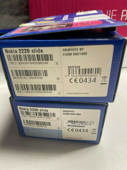 Nokia 2220 Slide Mobile Phone Old Stock Rare collectors Mobile Phone GSM Cell - KLR Automation