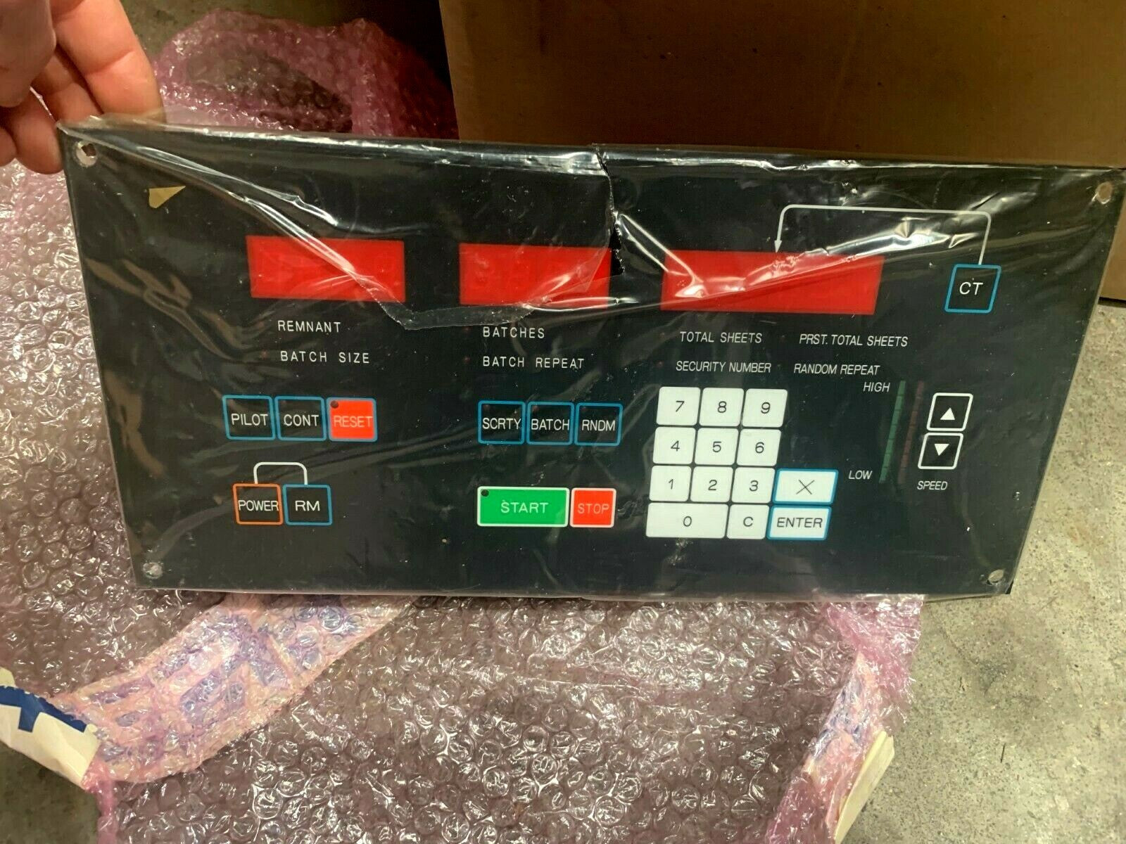 New Old Stok Panel Control SKPN0206 4TP-2B561 Printer Machinery PCM-CPU-505A