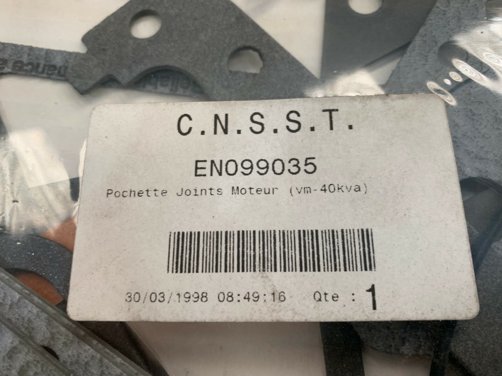 Pochette Joint Moteur VM MOT.1056 S.U 1.203.0100 F ( jeep ? ) ancien old Army - KLR Automation