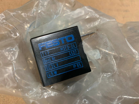  Old Stock New  12pc x  Festo  MSFG-24 Coil 4527 w/MSD6 Connector
