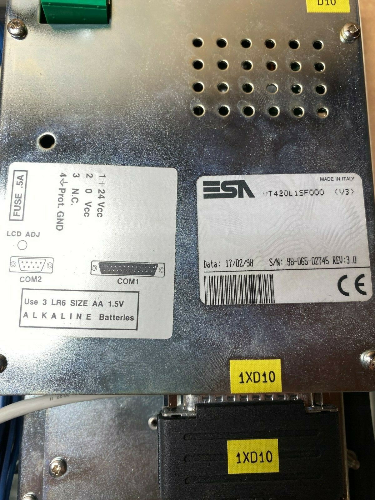 ESA VT-420L VT420L VT420L1SF000 HMI PANEL Operator