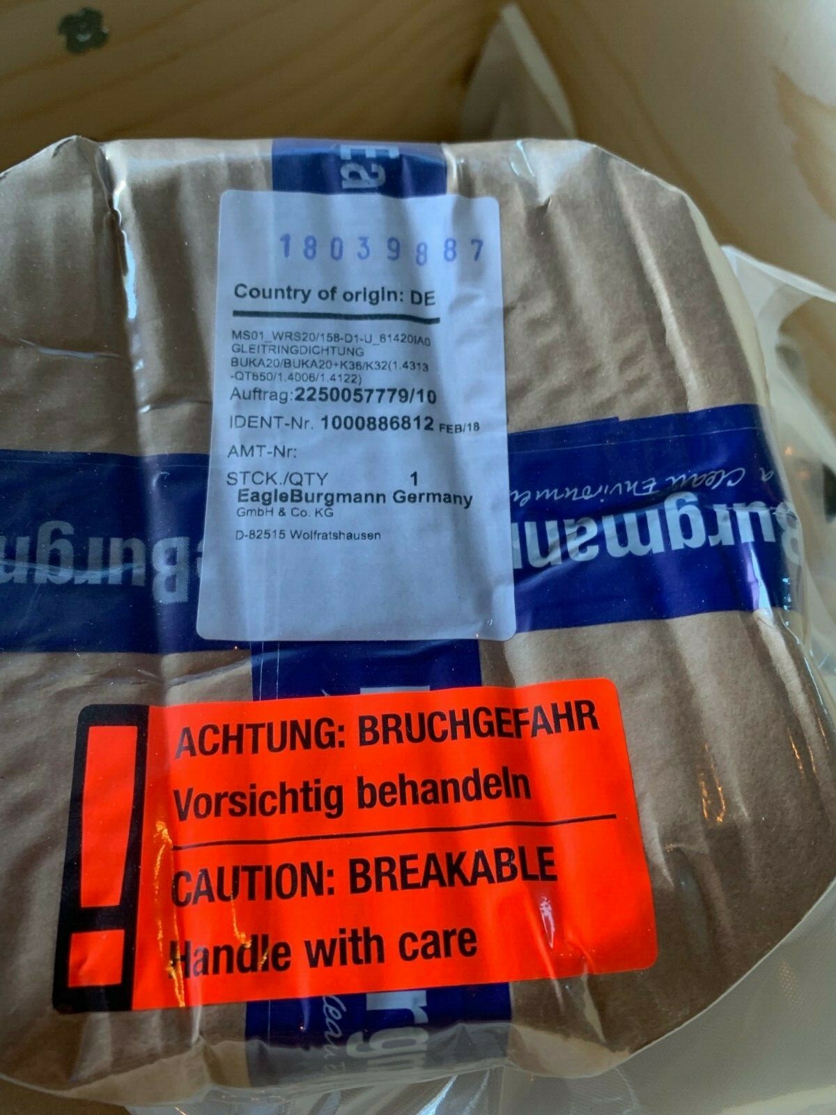 EagleBurgmann WRS Mechanical Seal Garniture Etancheité Turbine Pompe WRS20 Oil