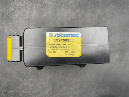 LOT DE 2 SOCOMEC TBA100 750/5 CLASSE 0.5 5VA 192T8075 + TBA100 1000/5 192T8090 - KLR Automation