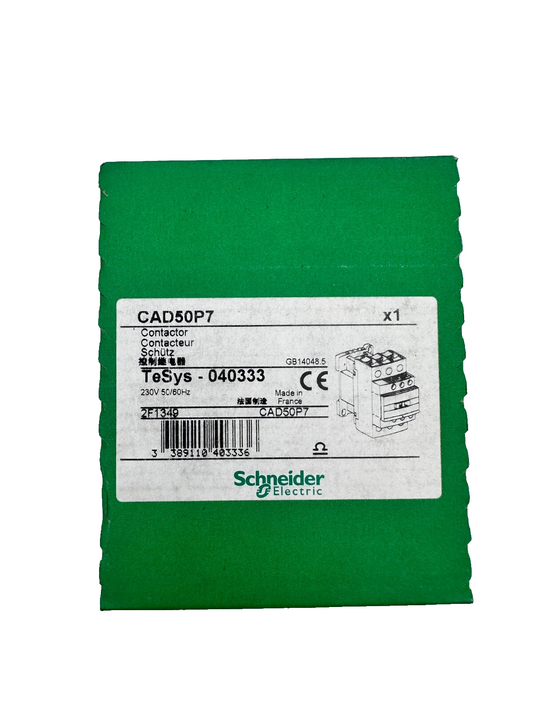 SCHNEIDER ELECTRIC CAD50P7 CONTACTEUR TESYS 040333 230V x2pc