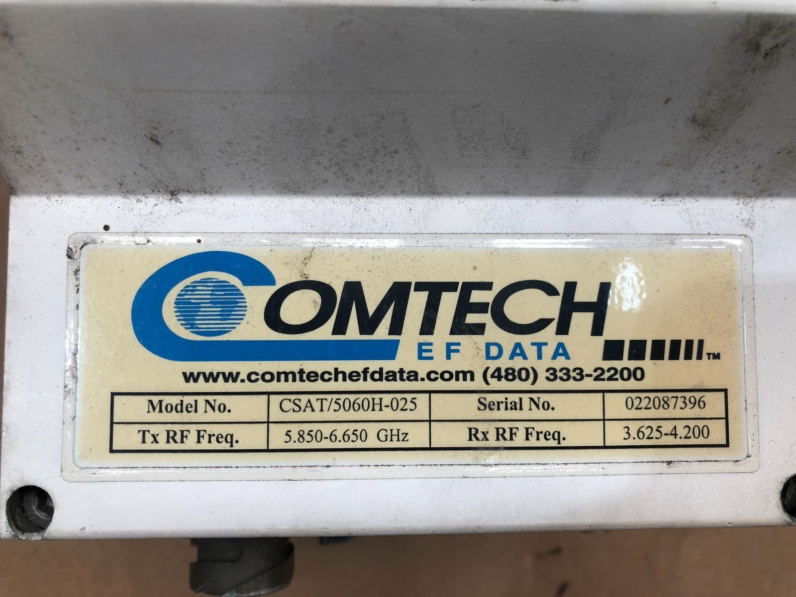 Comtech EF Data CSAT - 5060 C - Band Transceiver CSAT/5060H - 025 - KLR Automation