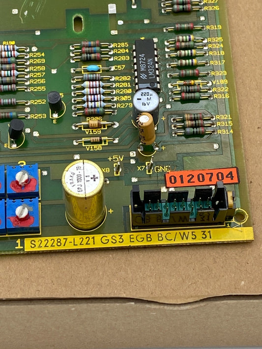 SIEMENS  MAINBOARD S22287-L221 GS3 EGB BC/W5 31