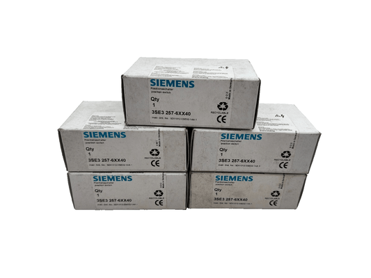 5pc x SIEMENS 3SE3257 - 6XX40 POSITION SWITCH SANS AIGUILLE - KLR Automation