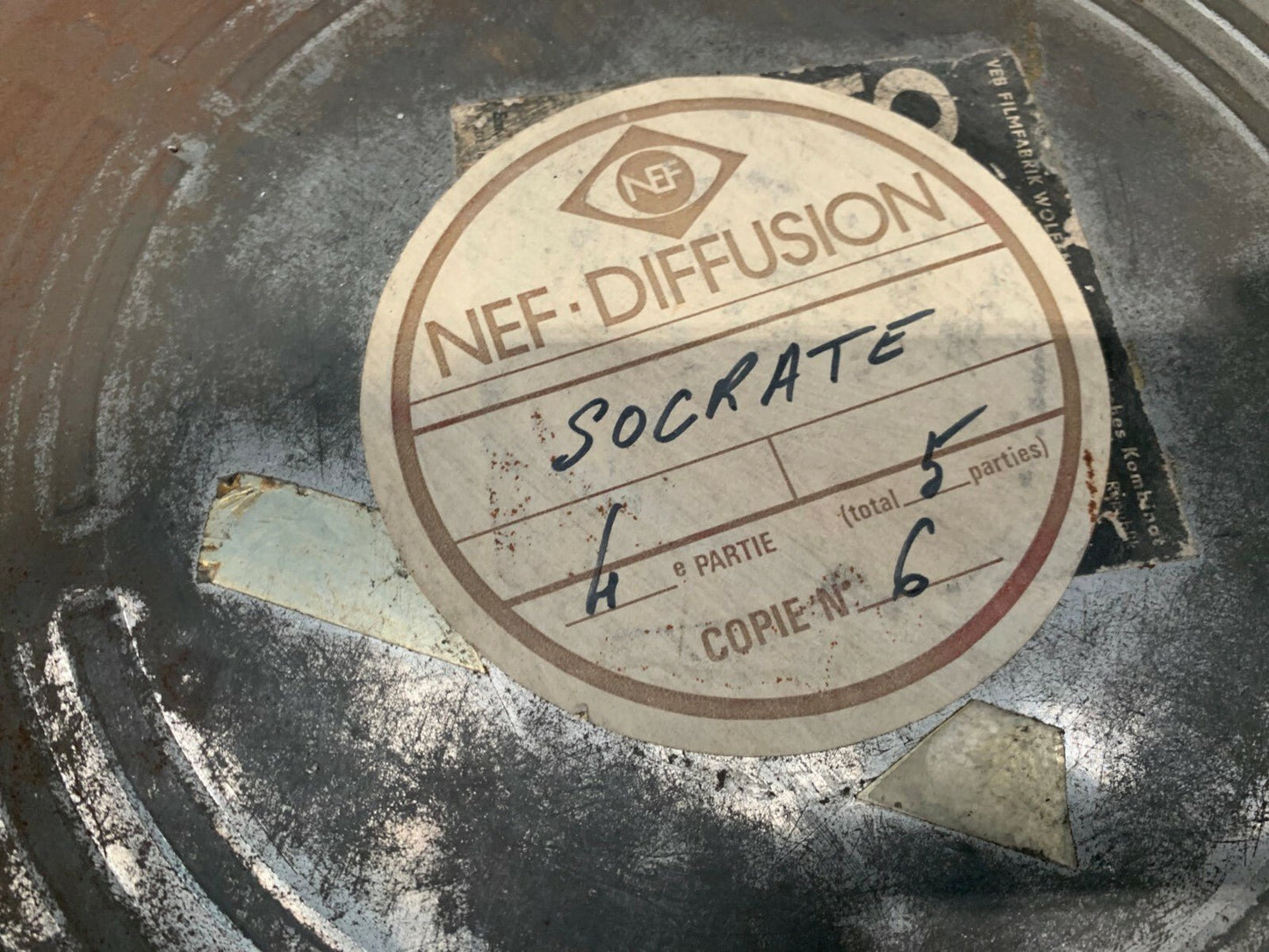 Old RARE Film Band 35mm Lot de 4 x Socrate film n 1, 2 , 3 ,4 NEF - DIFFUSION - KLR Automation
