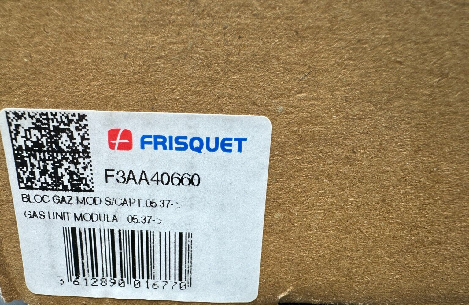 FRISQUET F3AA40660 BLOC GAZ BICERAM MOD S/CAPT 05.37