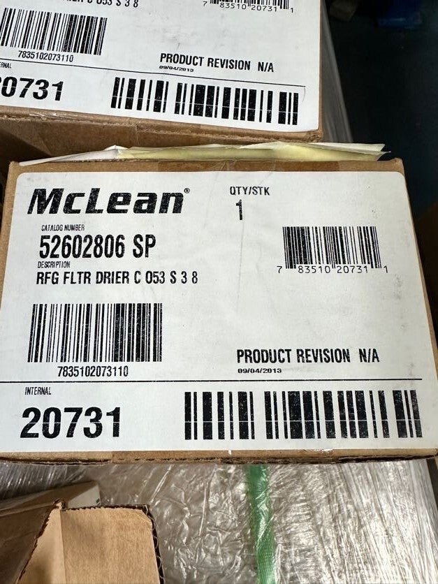 1pc x MC LEAN RFG FILTER DRIER C.053.S.3.8/52602806/20731 - KLR Automation