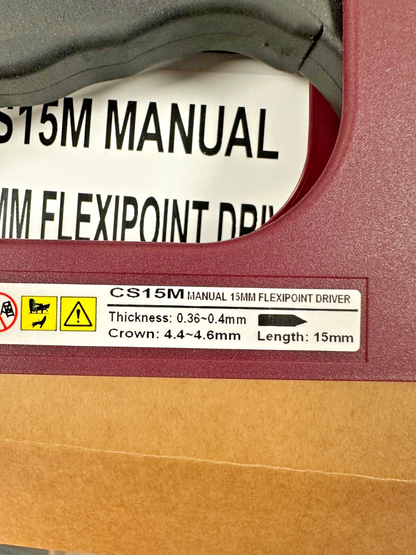 CASSESE CS15M Manual Flexipoint Driver Tool 15mm x 4.5mm  Picture Framing Agrafe