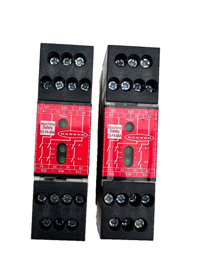 BANNER ES-FA-9AA SAFETY RELAY x2pc