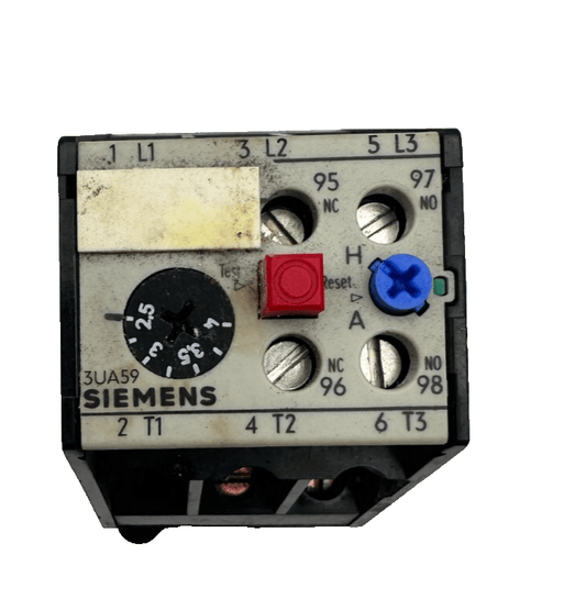 SIEMENS 3UA59 00 - 1E 2.5 - 4A OVERLOAD RELAY NEW OLD STOCK - KLR Automation