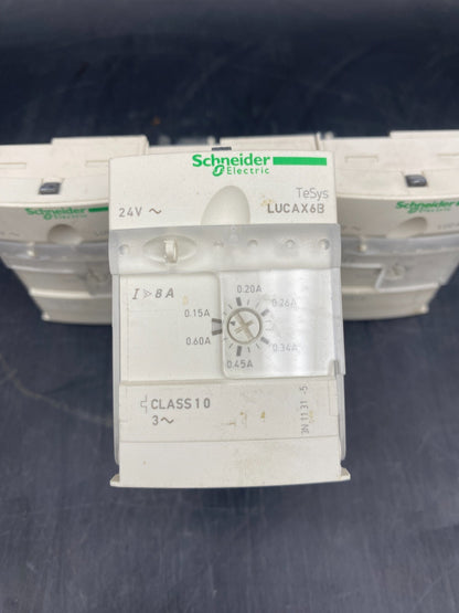 LOT OF 4 SCHNEIDER ELECTRIC LUCAX6B 24V CONTROL UNIT