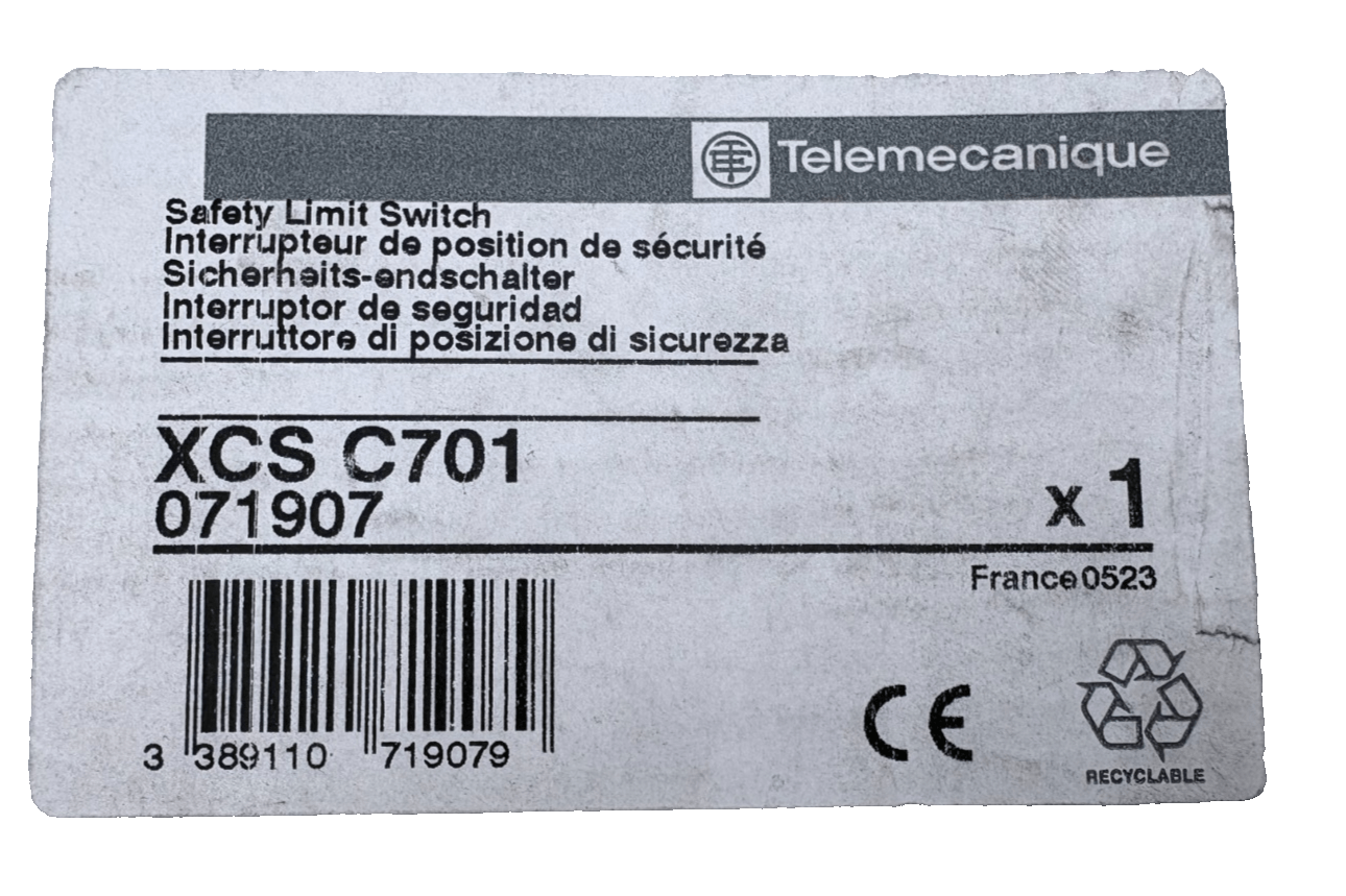TELEMECANIQUE INTERRUPTEUR DE POSISITION XCS C701 x1 - KLR Automation