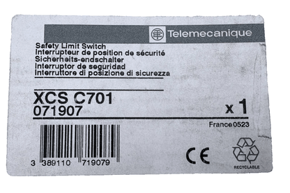 TELEMECANIQUE INTERRUPTEUR DE POSISITION XCS C701 x1 - KLR Automation