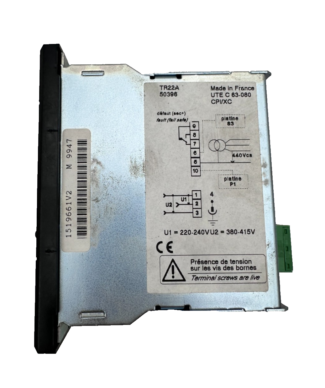 MERLIN GERIN 50396 TR22A VIGILOHM CONTROLEUR PERMANANT