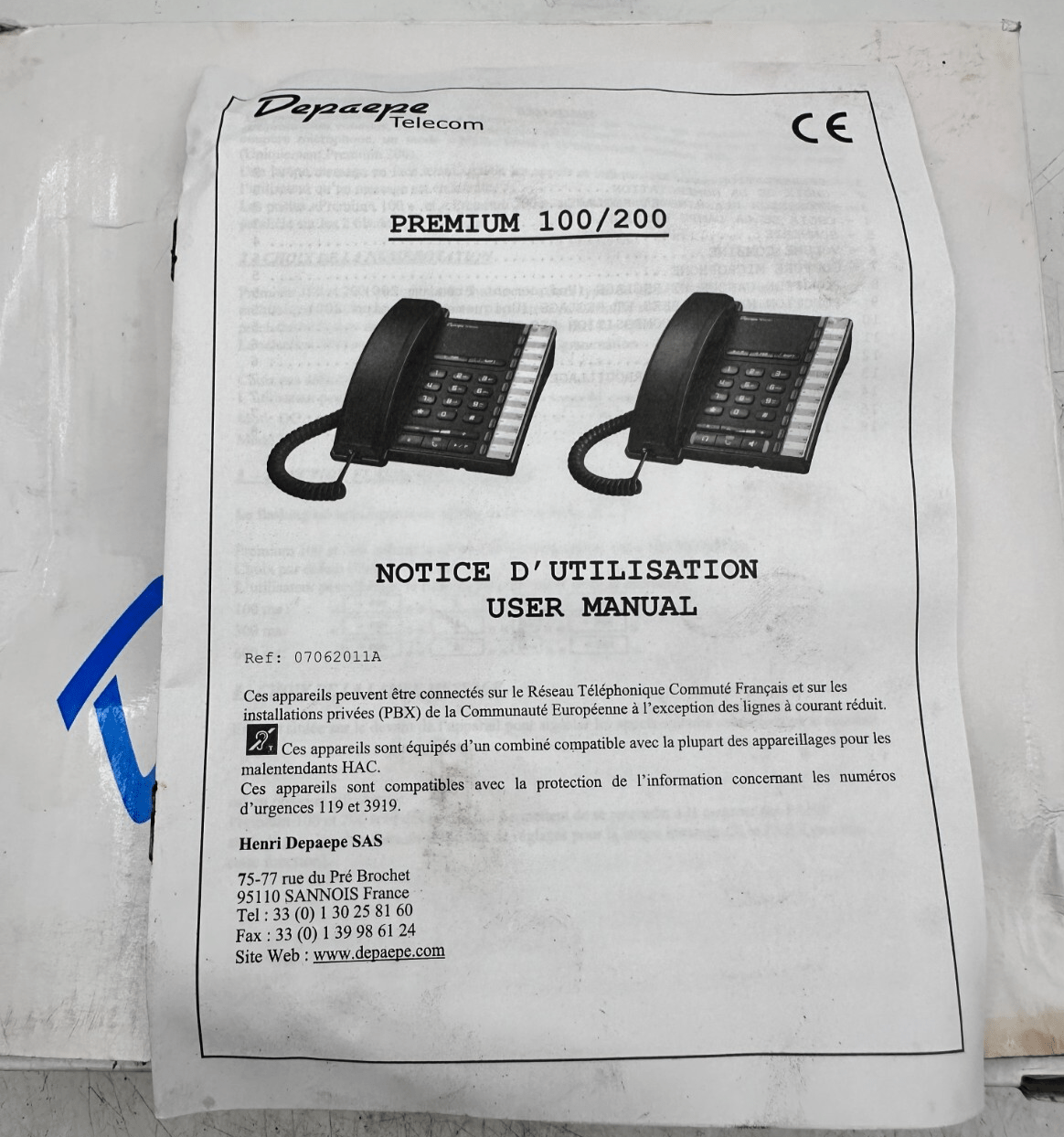DEPAEPE TELECOM PREMIUM 200 NOIR - KLR Automation