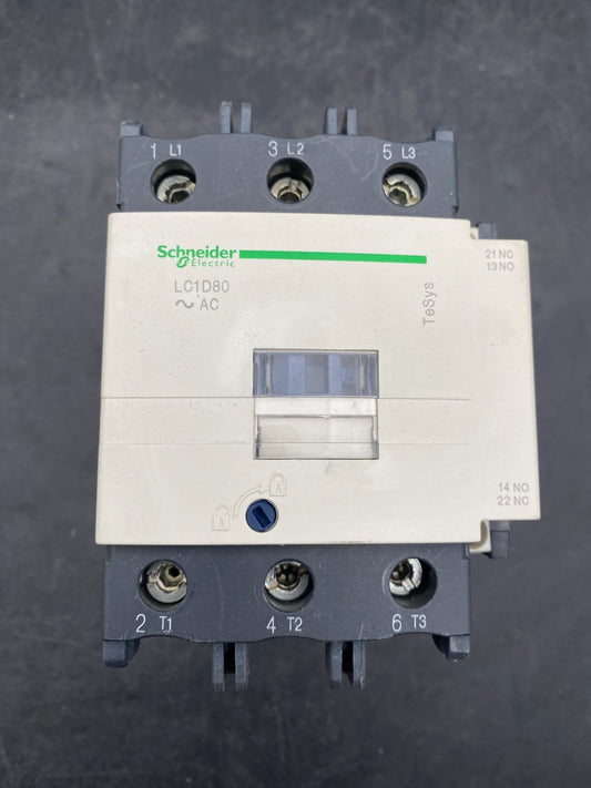 4 x Schneider Electric LC1 D40B Contactor LC1D80