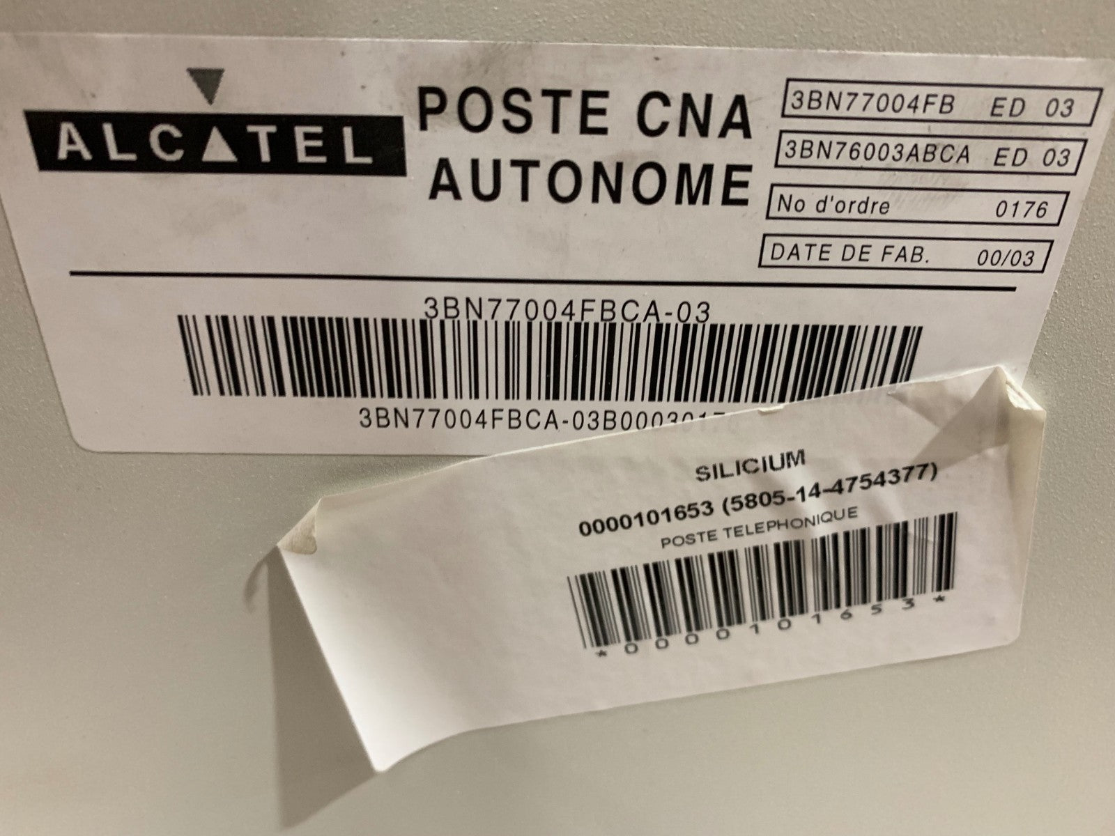 Alcatel Poste CNA Autonome 3BN77004FB old stock - KLR Automation