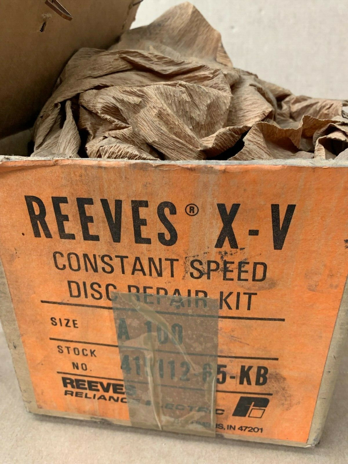REEVES X-V PULLEY SIZE A 100 Constant Speed Disc Repair Kit  415112-65-KB 