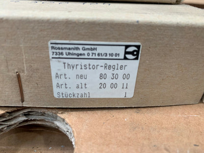 1 x Rossmanith Thyristor-Regler ED 20 00 11    80 30 00 .Thyristorregler New Old