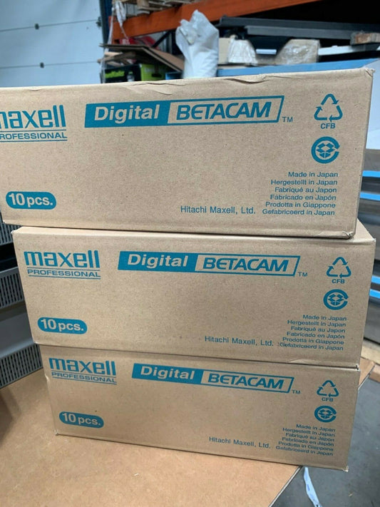10 X Maxell  Digital BETACAM Tapes D22 B-D22