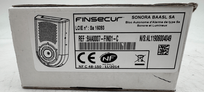 FINSECUR BAA0007 - FIN01 - C BLOC D'ALARME AUTONOME DE TYPE SA SONORE ET LUMINEUX x1 - KLR Automation