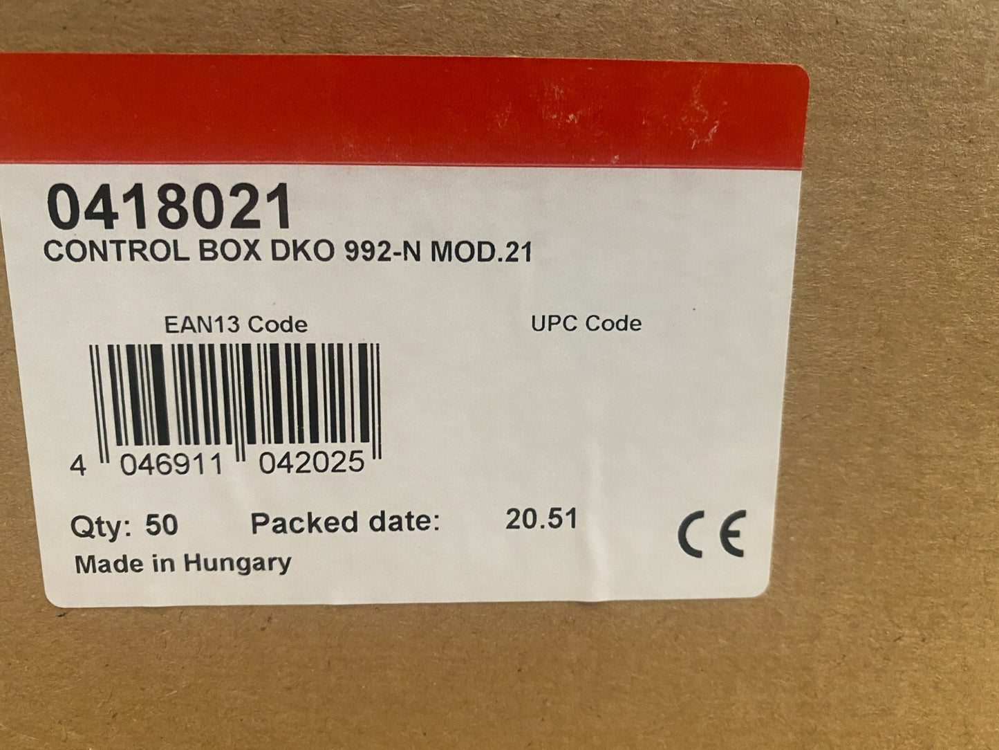 1 Pc X Honeywell 0418021 | Control Box DKO 992 Mod.21 RESIDEO 992 - N - KLR Automation