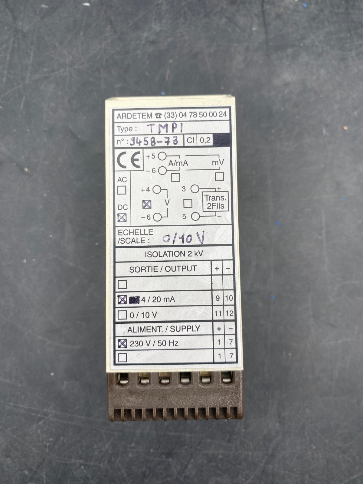 ARDETEM TMI TMPI 230V MODULE
