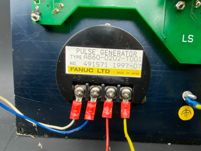 FANUC Control panel A860 - 0202 - T001 Board +. 2 x A20B - 2002 - 0470/08B - KLR Automation