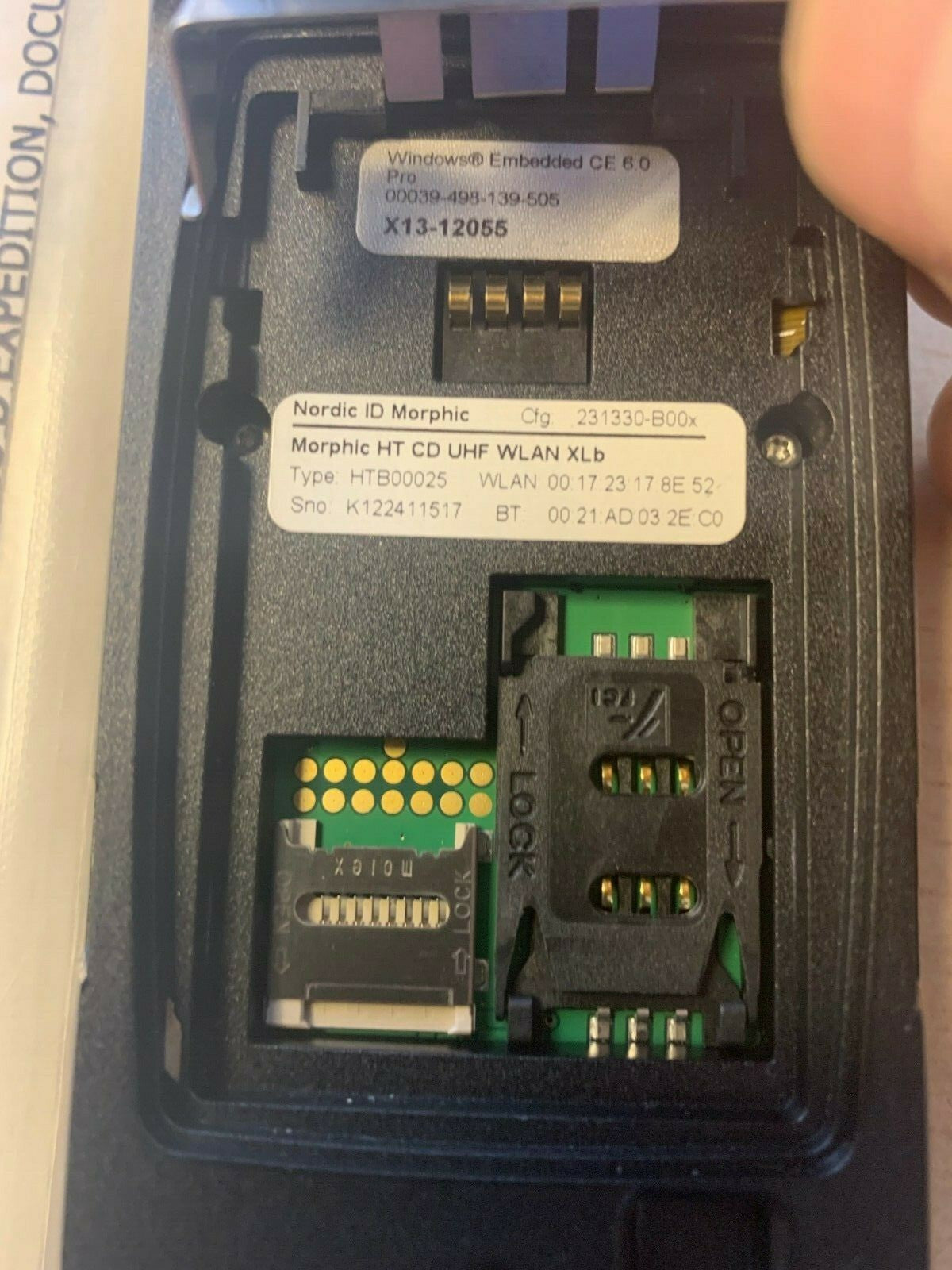 HTB00025 - Nordic Id MORPHIC  Cross Dipole / UHF RFID Barcode Scanner