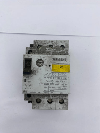 SIEMENS 3VU1300-1MD00+1MH00+1MJ00+1ML00 (x2) CIRCUIT BREAKER