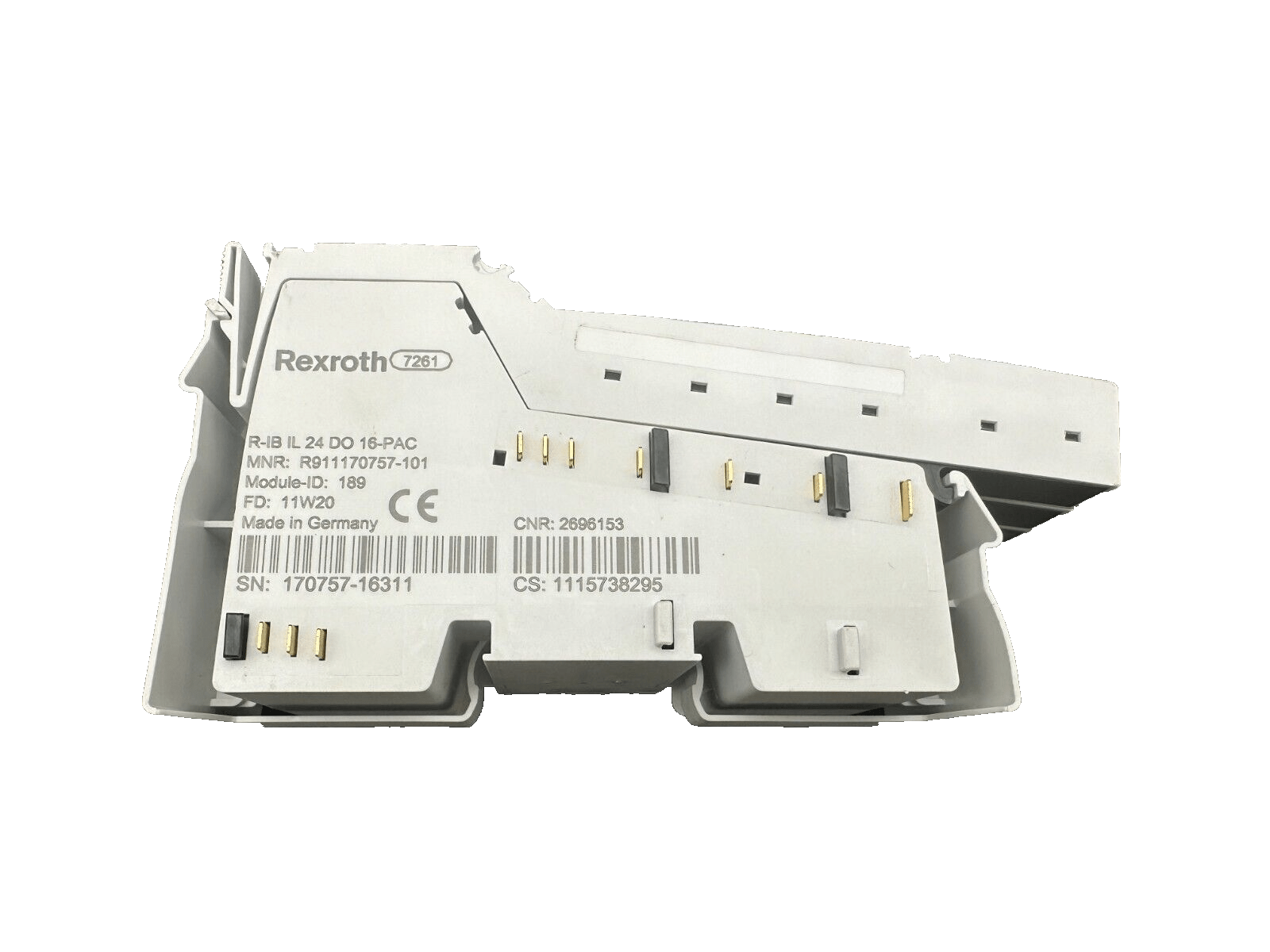 REXROTH R - IB IL 24 DO 16 - PAC MNR R911170757 - 101 OUTPUT MODULE x2pc - KLR Automation