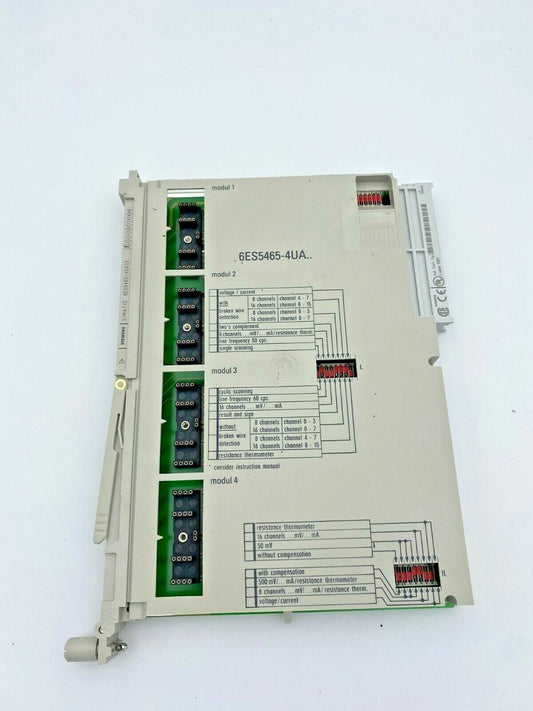 Siemens Simatic Analog Input 6ES5465 - 4UA13 - KLR Automation