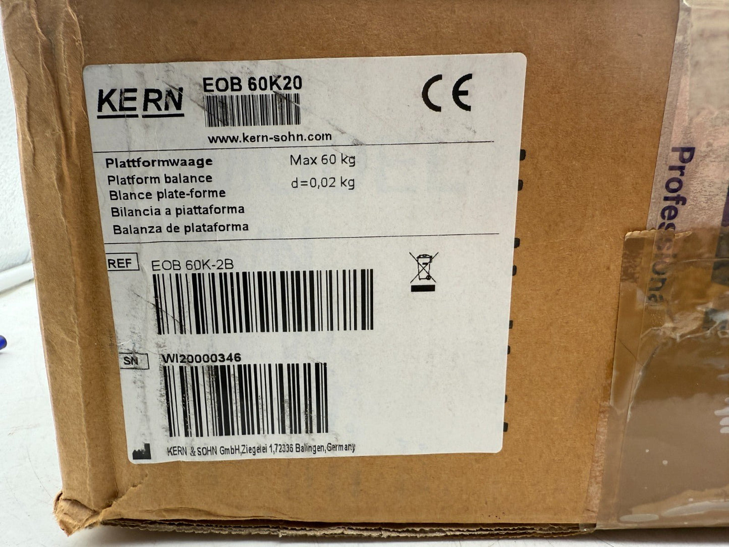 Kern EOB 60K20 Balance - KLR Automation