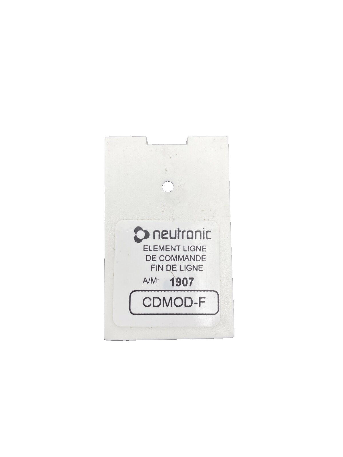 NEUTRONIC CDMOD - F ELEMENT LIGNE DE COMMANDE FIN DE LIGNE x5pc - KLR Automation