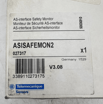TELEMECANIQUE ASISAFEMON2 027317 MONITEUR DE SECURITE AS - INTERFACE - KLR Automation