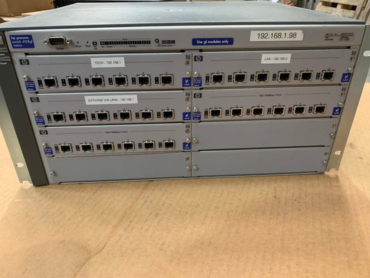 1 x  HP 4108gl série ProCurve Switch 4100gl J4865A   4x J4863A
