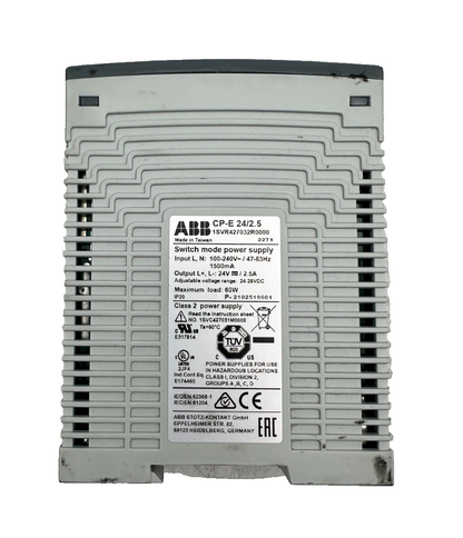 ABB CP-E 24/2.5 1SVR427032R0000 SWITCH MODE POWER SUPPLY