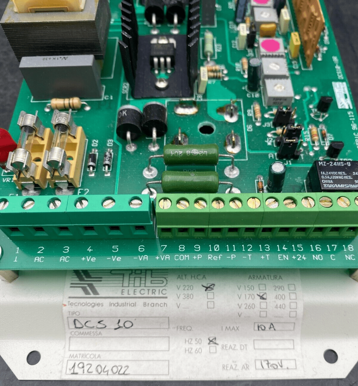 TIB ELECTRIC DCS 10 IBRIDO BOARD - KLR Automation