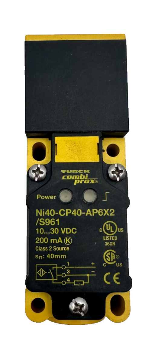 TURCK NI40-CP40-AP6X2/S961 COMBIPROX PHOTOELECTRIC SENSOR
