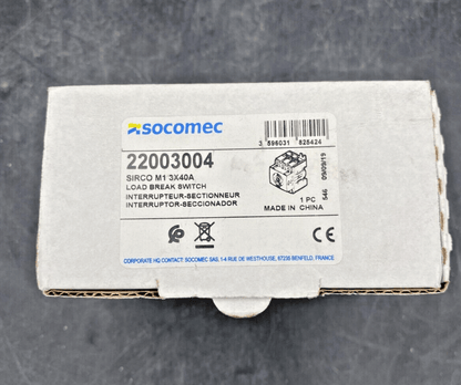 SOCOMEC INTERRUPTEUR SECTIONNEUR 22003004 + 22003000 + POLE ADDITIONNEL 22001004 - KLR Automation