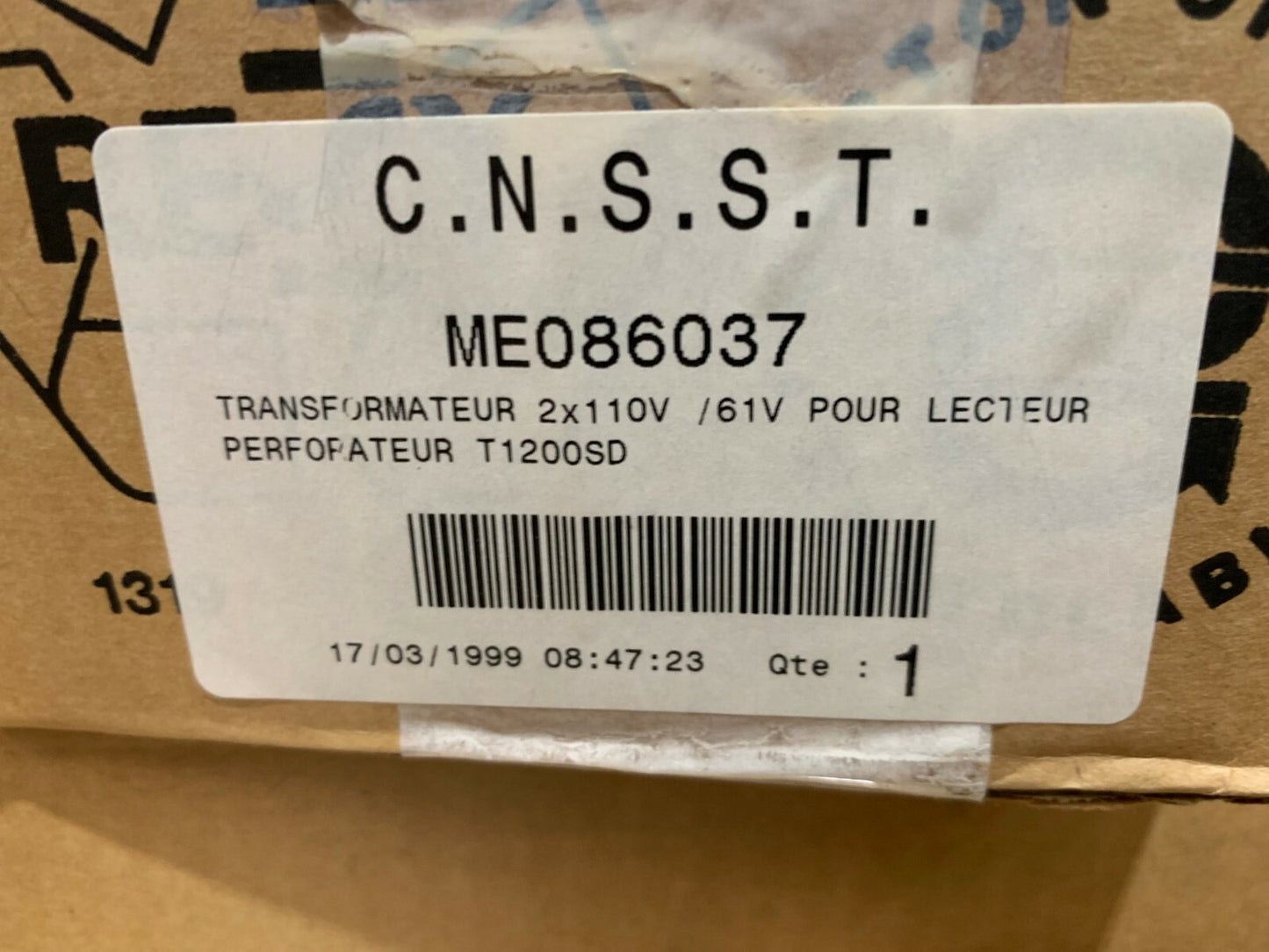 Transformateur Siemens 4AJ1802-5CB  2 x 110V / 61V Pour T1200SD 