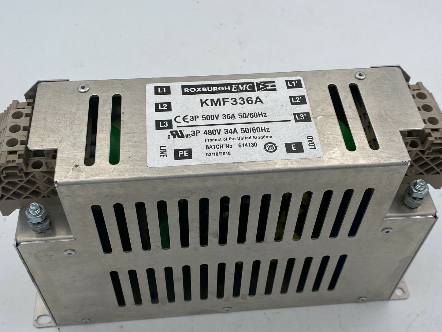 KMF336A Three Phase Mains Filter - KLR Automation