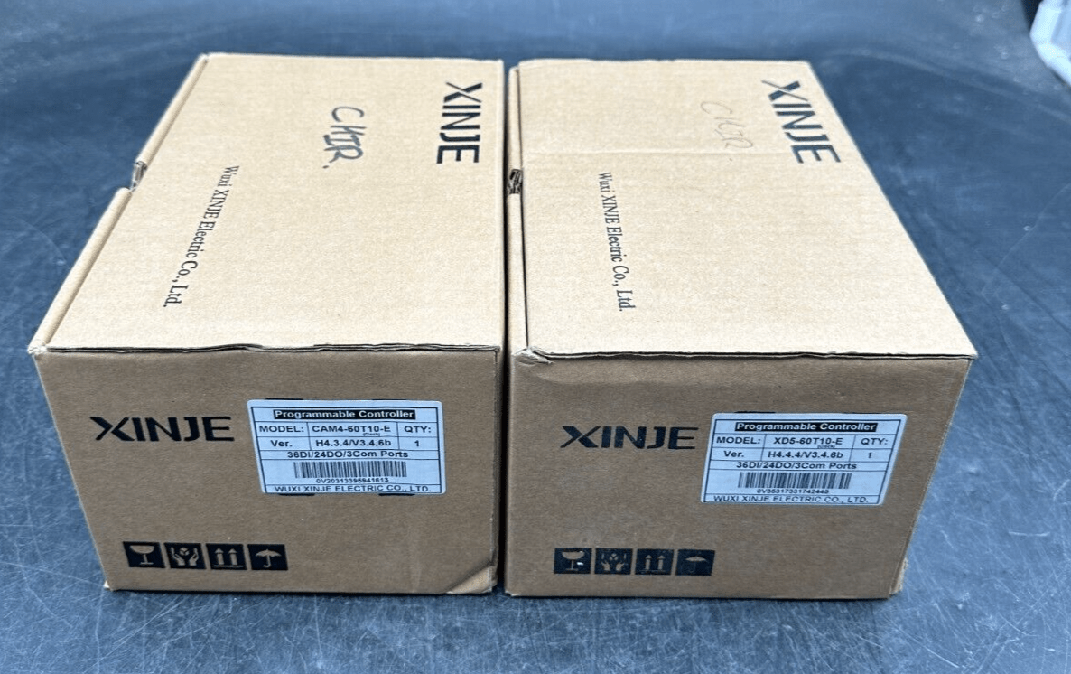 XINJE CAM4 - 60T10 - E VER H4.3.4/V3.4.6B 36DI/24DO/3COM PORTS x1pc - KLR Automation